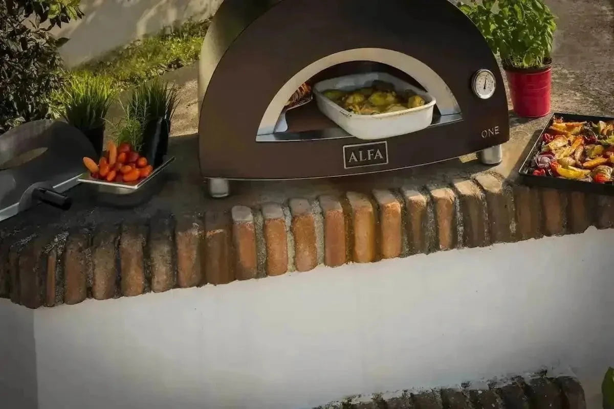 Alfa Nano Countertop Wood Fired Pizza Oven, Copper Pizza Makers & Ovens 12032823