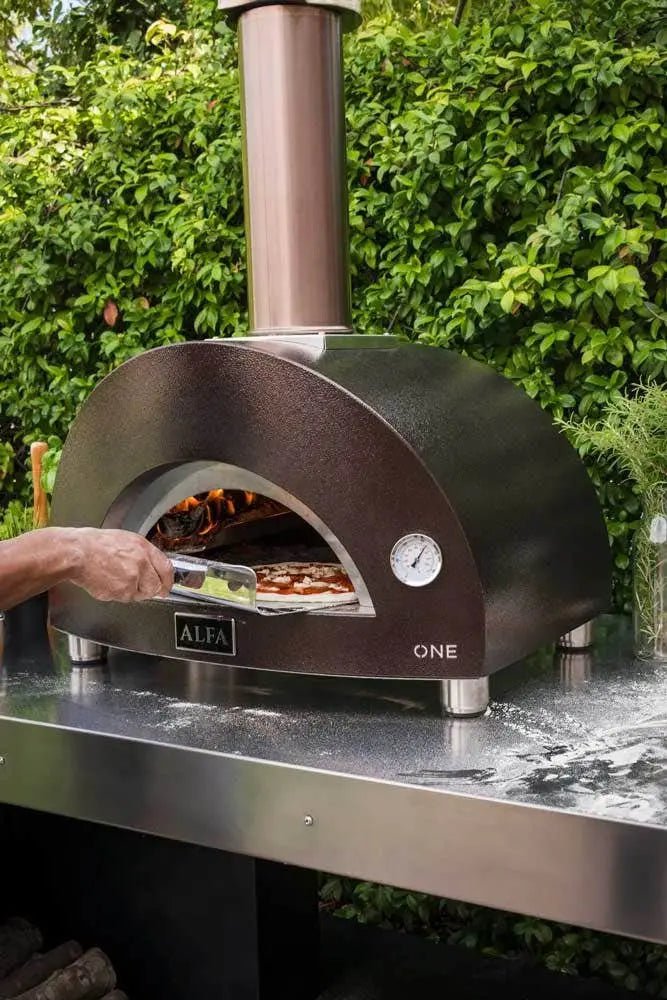 Alfa Nano Countertop Wood Fired Pizza Oven, Copper Pizza Makers & Ovens 12032823