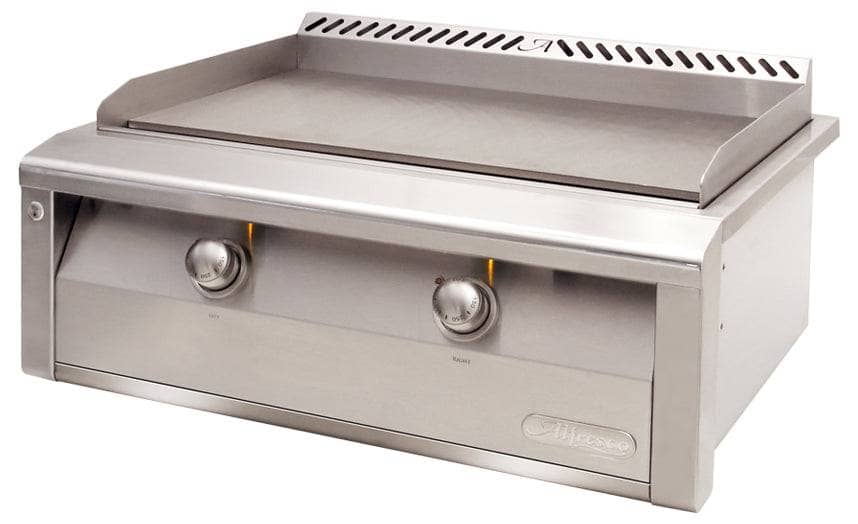 Alfresco 30" BuiltIn DualZone Gas Outdoor Griddle