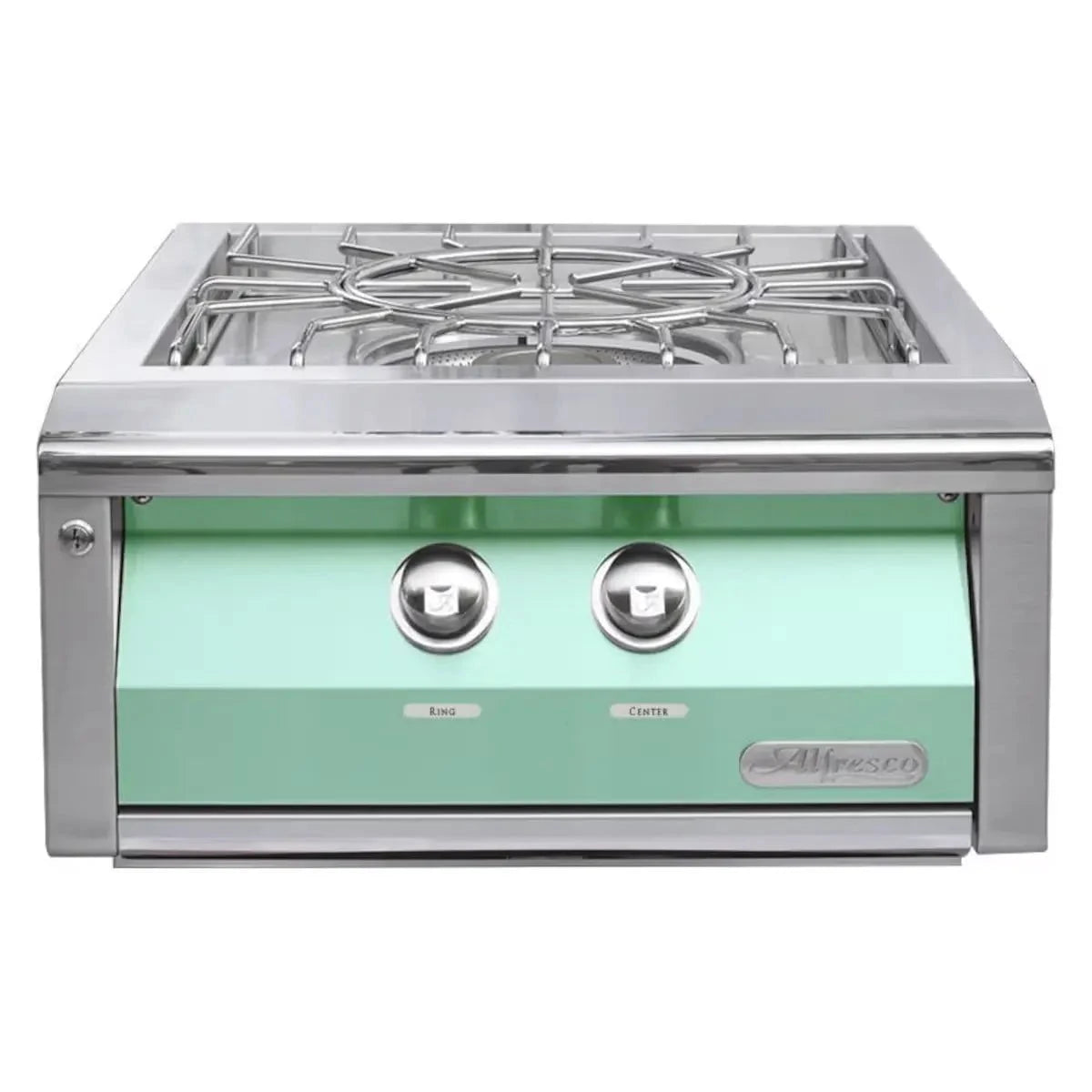 Alfresco Grills 24" VersaPower Gas Side Burner Outdoor Grills Natural Gas / Light Green 12046442