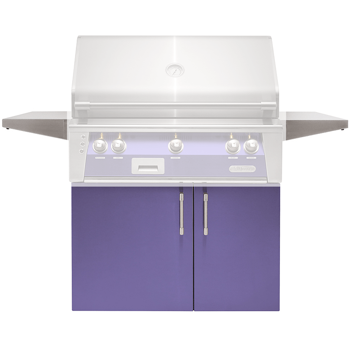 Alfresco Grills Standard Stainless Steel Gas Grill Carts Outdoor Grill Carts 30" / Blue Lilac 12046461