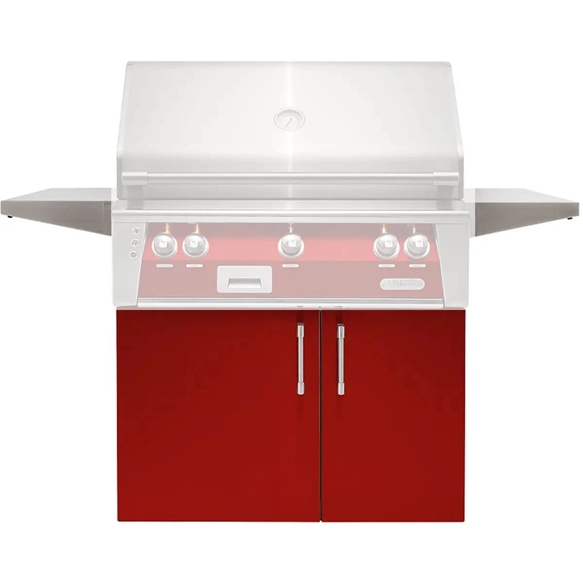 Alfresco Grills Standard Stainless Steel Gas Grill Carts Outdoor Grill Carts 30" / Carmine Red 12046465