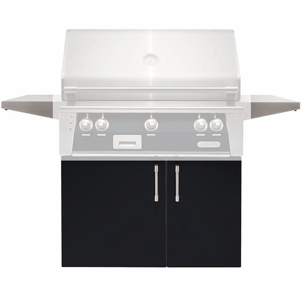 Alfresco Grills Standard Stainless Steel Gas Grill Carts Outdoor Grill Carts 30 inch / Jet Black Gloss 12046469