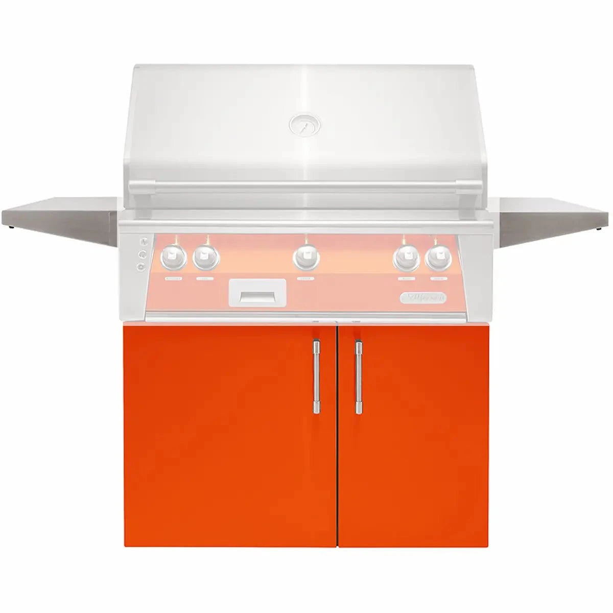 Alfresco Grills Standard Stainless Steel Gas Grill Carts Outdoor Grill Carts 30" / Luminous Orange 12046477