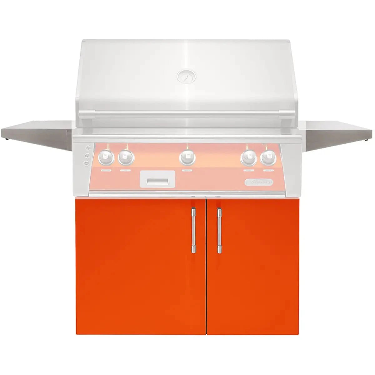 Alfresco Grills Standard Stainless Steel Gas Grill Carts Outdoor Grill Carts 36" / Luminous Orange 12046478