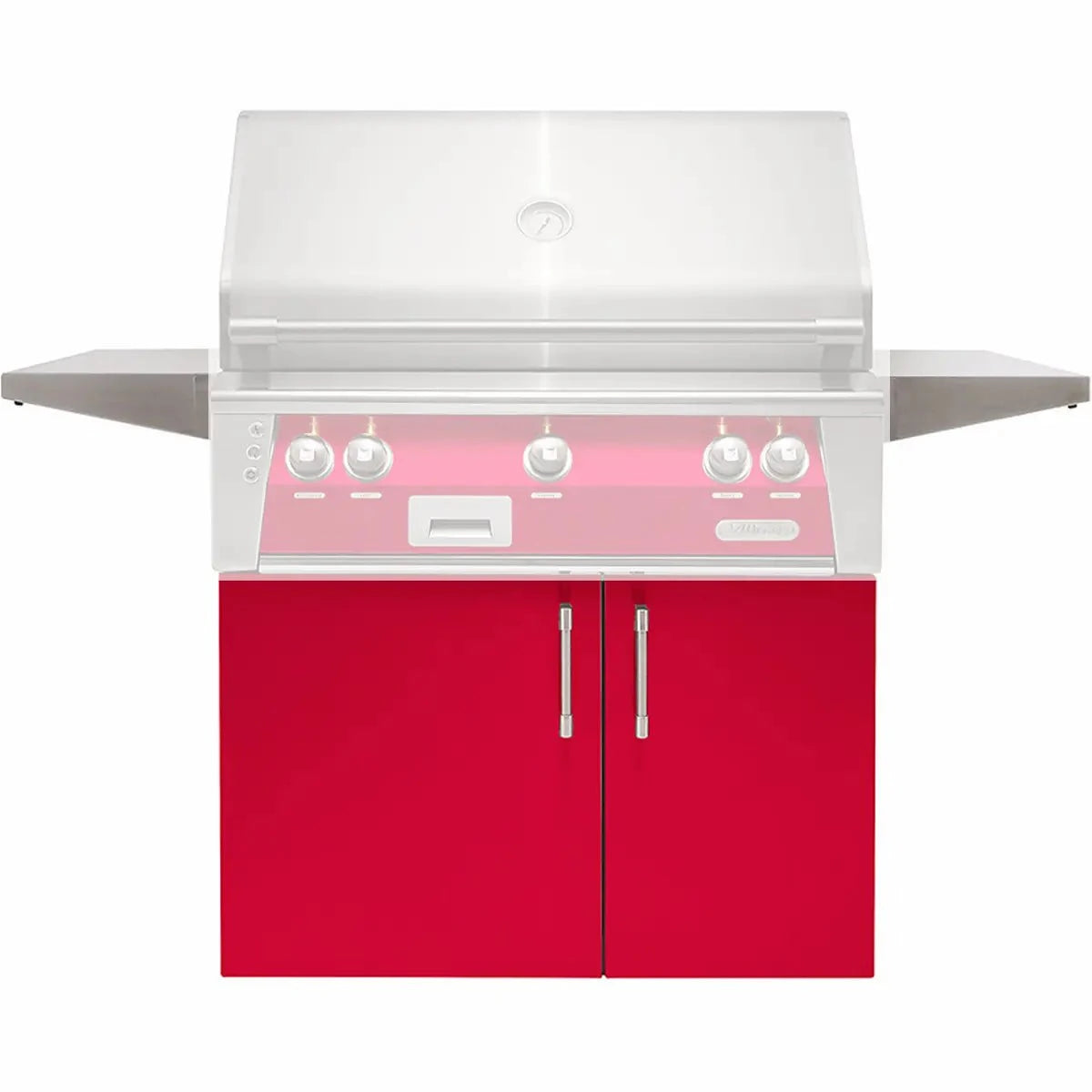 Alfresco Grills Standard Stainless Steel Gas Grill Carts Outdoor Grill Carts 36" / Raspberry Red 12046482