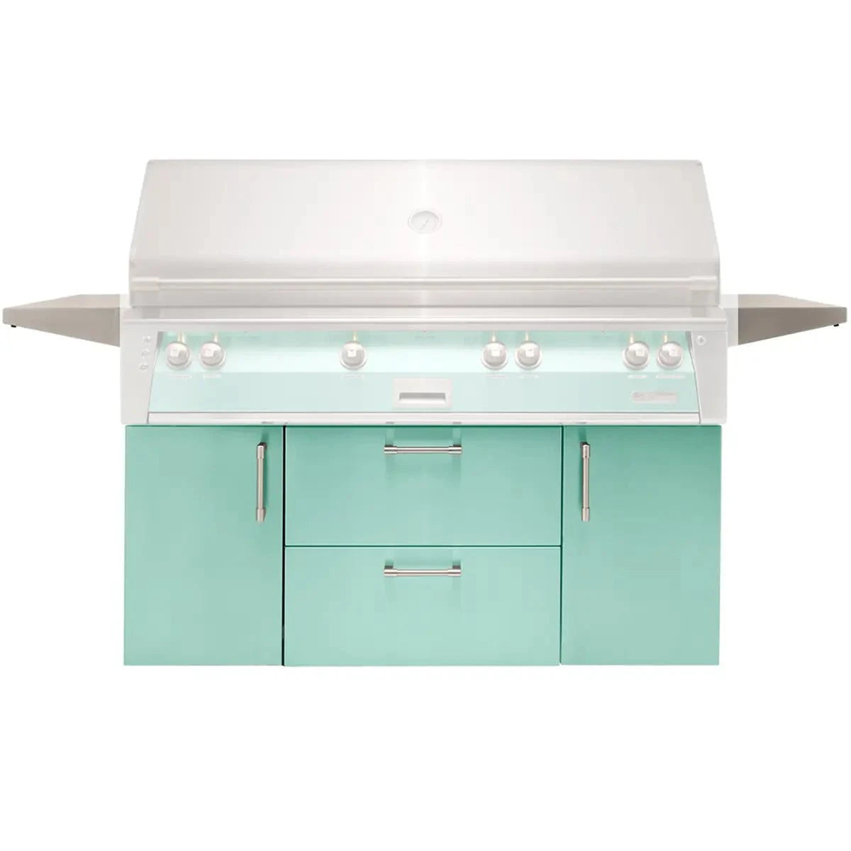 Alfresco Grills Standard Stainless Steel Gas Grill Carts Outdoor Grill Carts 56" / Light Green 12046476
