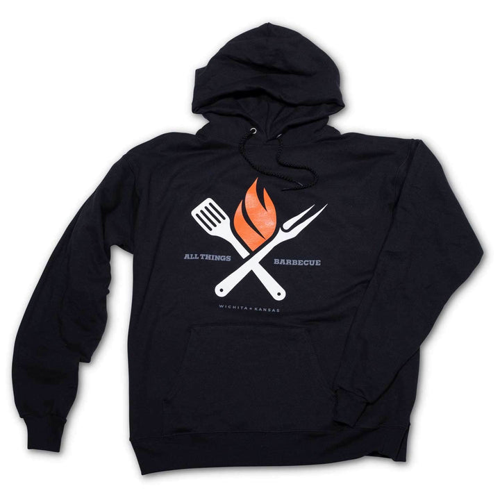 All Things Barbecue Black Pullover Hoodie Small 12033945