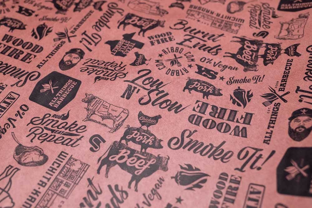All Things Barbecue Pink Butcher Paper Outdoor Grill Accessories