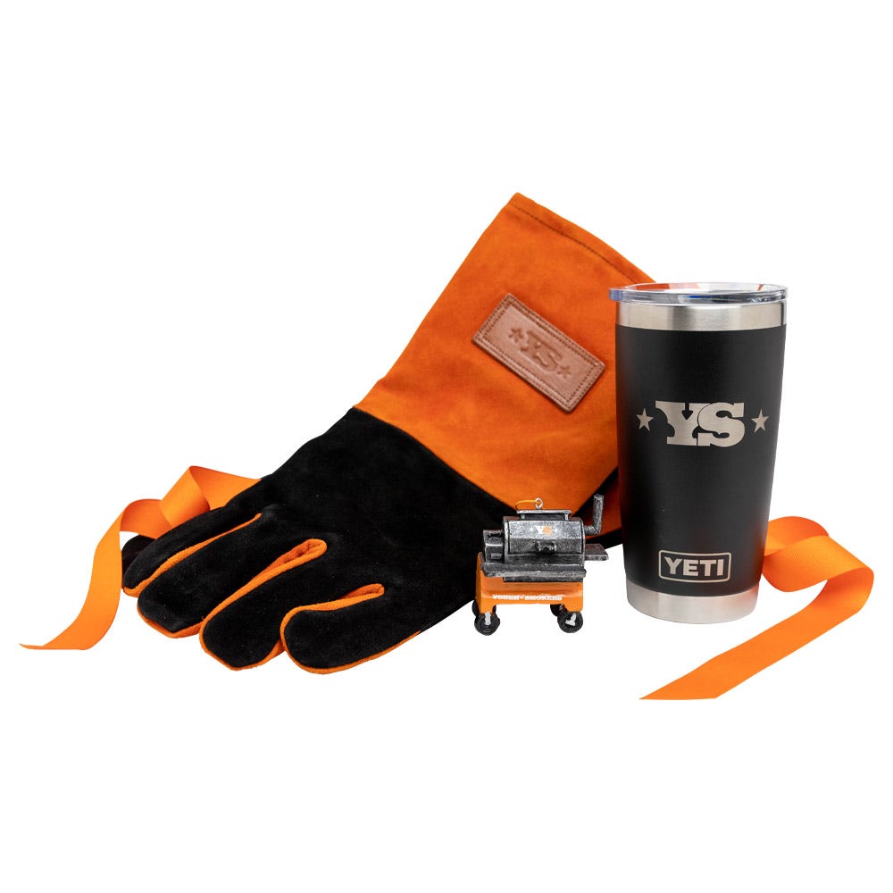 All Things BBQ Yoder Smokers Gloves Gift Crate 12031295