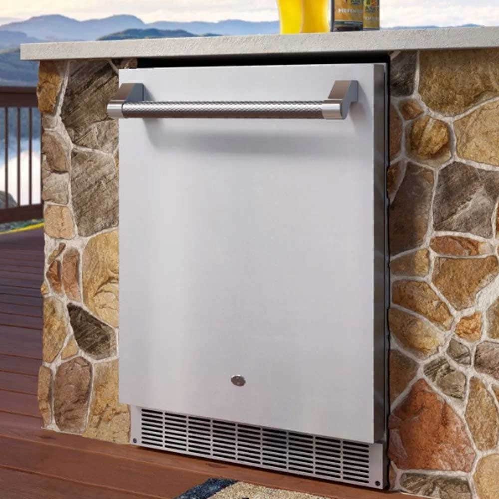 Aspire by Hestan 24-Inch 5.6 CU. Ft. Reversible Hinge Outdoor Rated Refrigerator with Lock - ERS24 Refrigerators 12040118