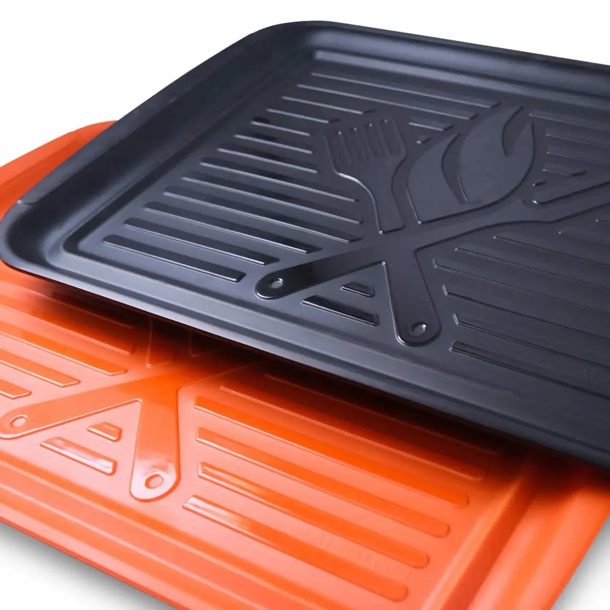 ATBBQ Extra Large Stackable Prep & Serve Trays Outdoor Grill Accessories 12045125