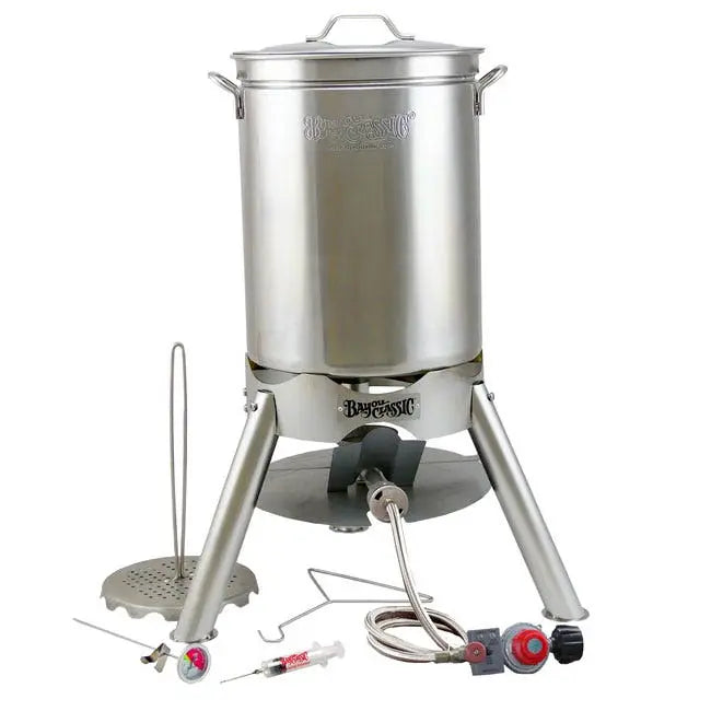 Bayou Classic 44qt Stainless Steel Turkey Fryer Kit Deep Fryers 12041162