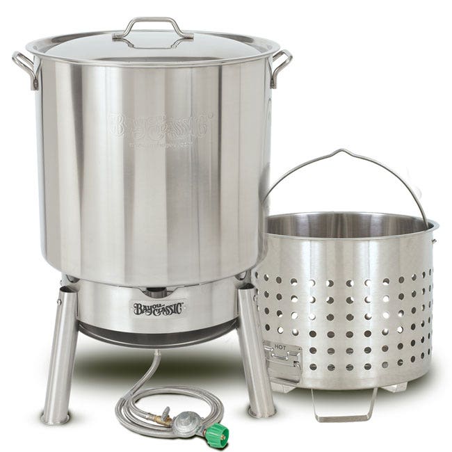 Bayou Classic 82qt Stainless Steel Steam and Boil Cooker Kit Outdoor Grills 12041155