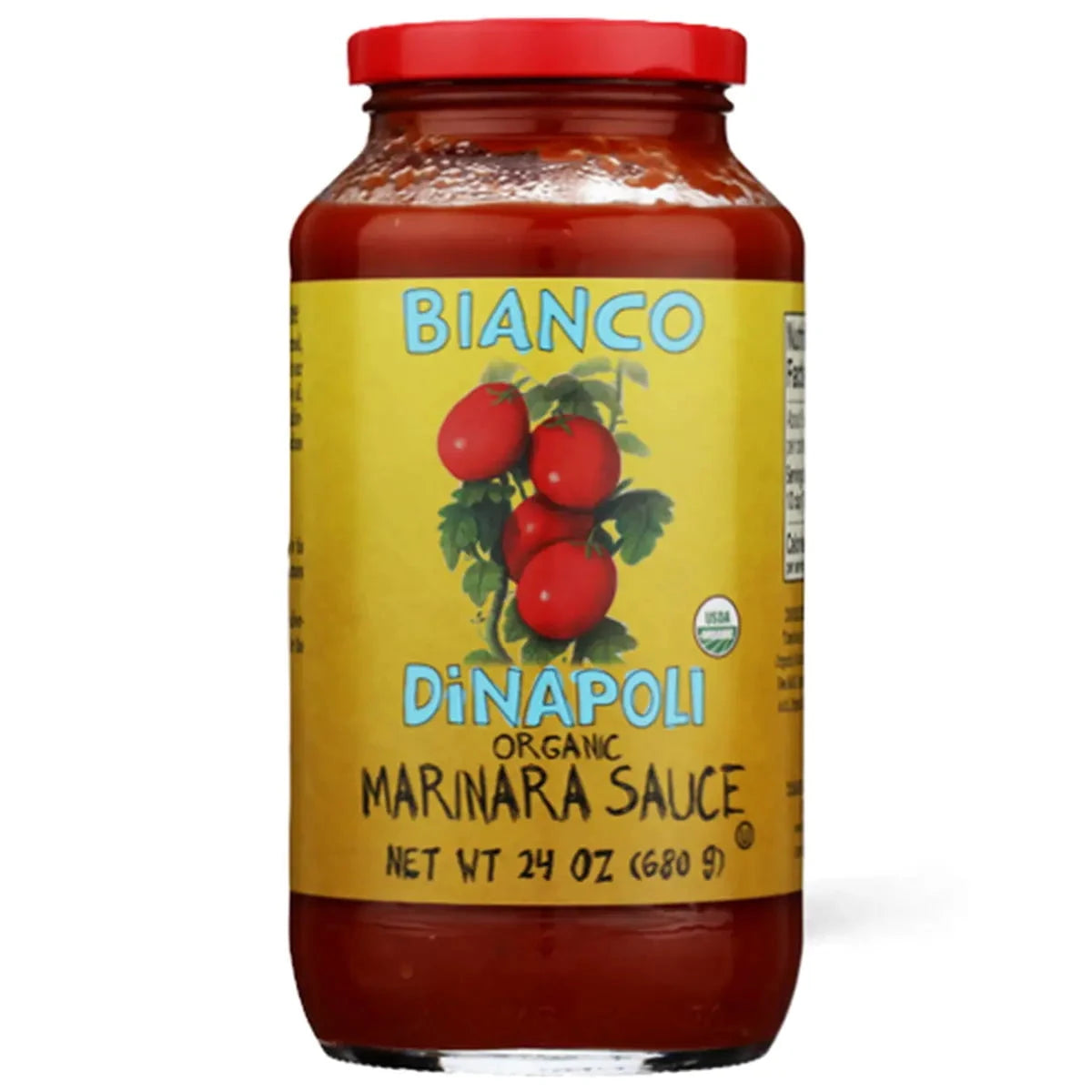 Bianco DiNapoli, Organic Marinara Sauce, 24 oz. Pasta Sauce 12048377