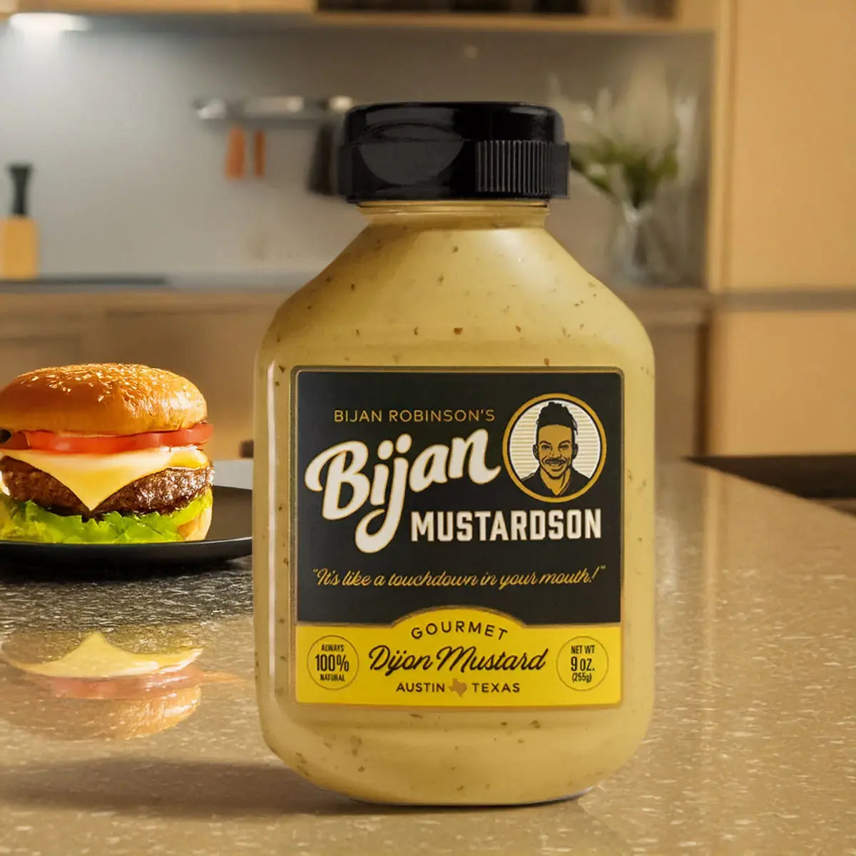 Bijan Mustardson, Gourmet Dijon Mustard, 9oz Mustard 12048487