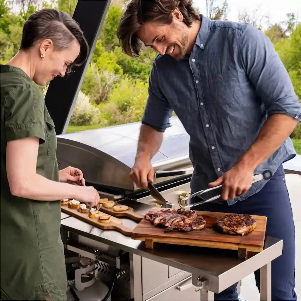 Blackstone Select 36 inch Griddle Air Fryer Combo with Dual Side Tables and Storage Drawers Outdoor Grill 12046141