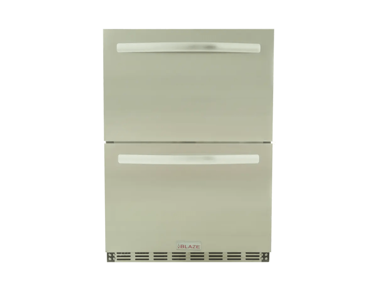 Blaze 24 inch Outdoor-Rated Double Drawer Refrigerator, 5.1 cu. ft. BLZ-SSRF-DBDR5.1 12043857