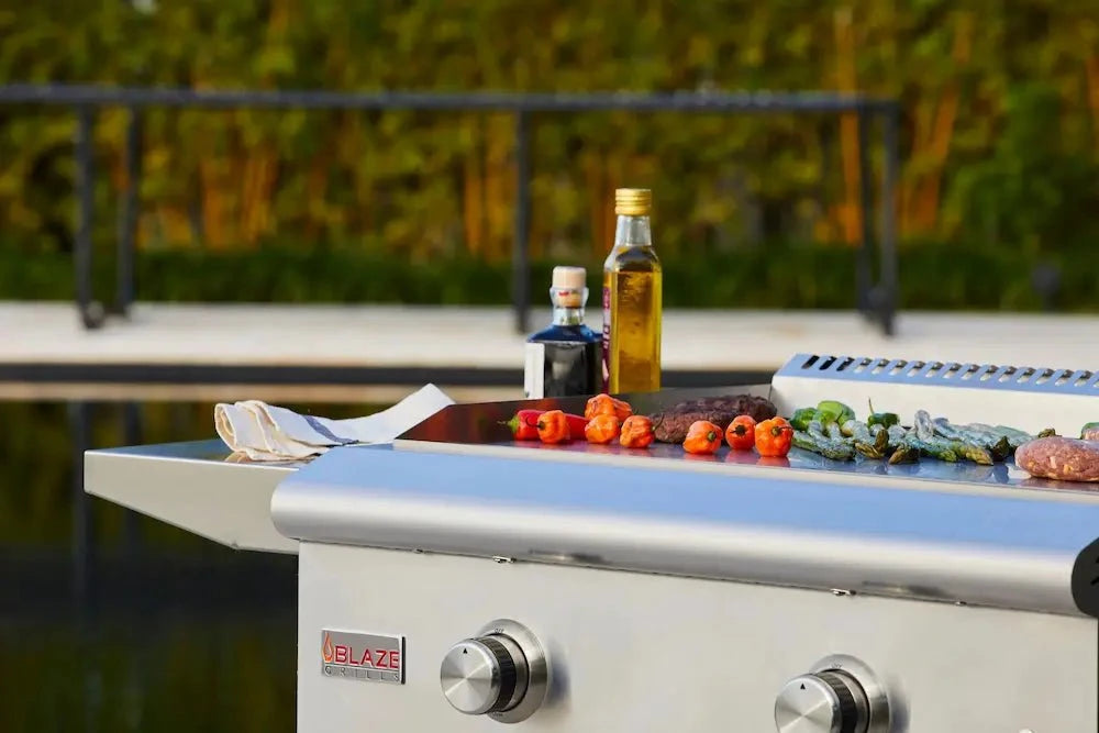 Blaze 30” LTE Series 2-Burner Built-In Griddle Outdoor Grills