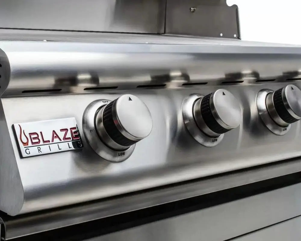 Blaze 6-Foot Stainless Steel BBQ Island with Prelude 4-Burner Gas Grill Head