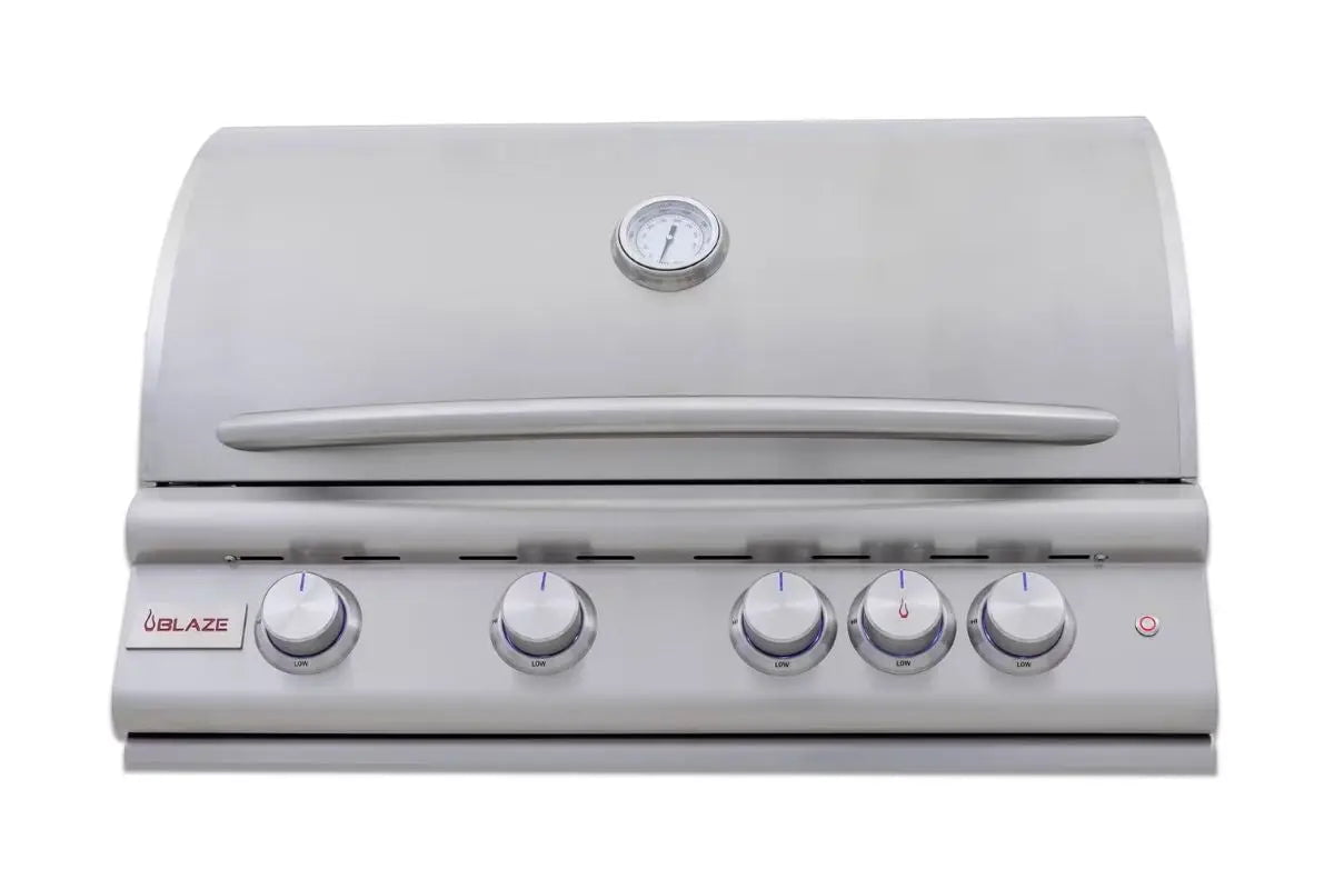 Blaze Premium 4-Burner LTE+ Marine Grade 32 inch Built-In Gas Grill with Rear Infrared Burner, BLZ-4LTE3MG Liquid Propane 12044669