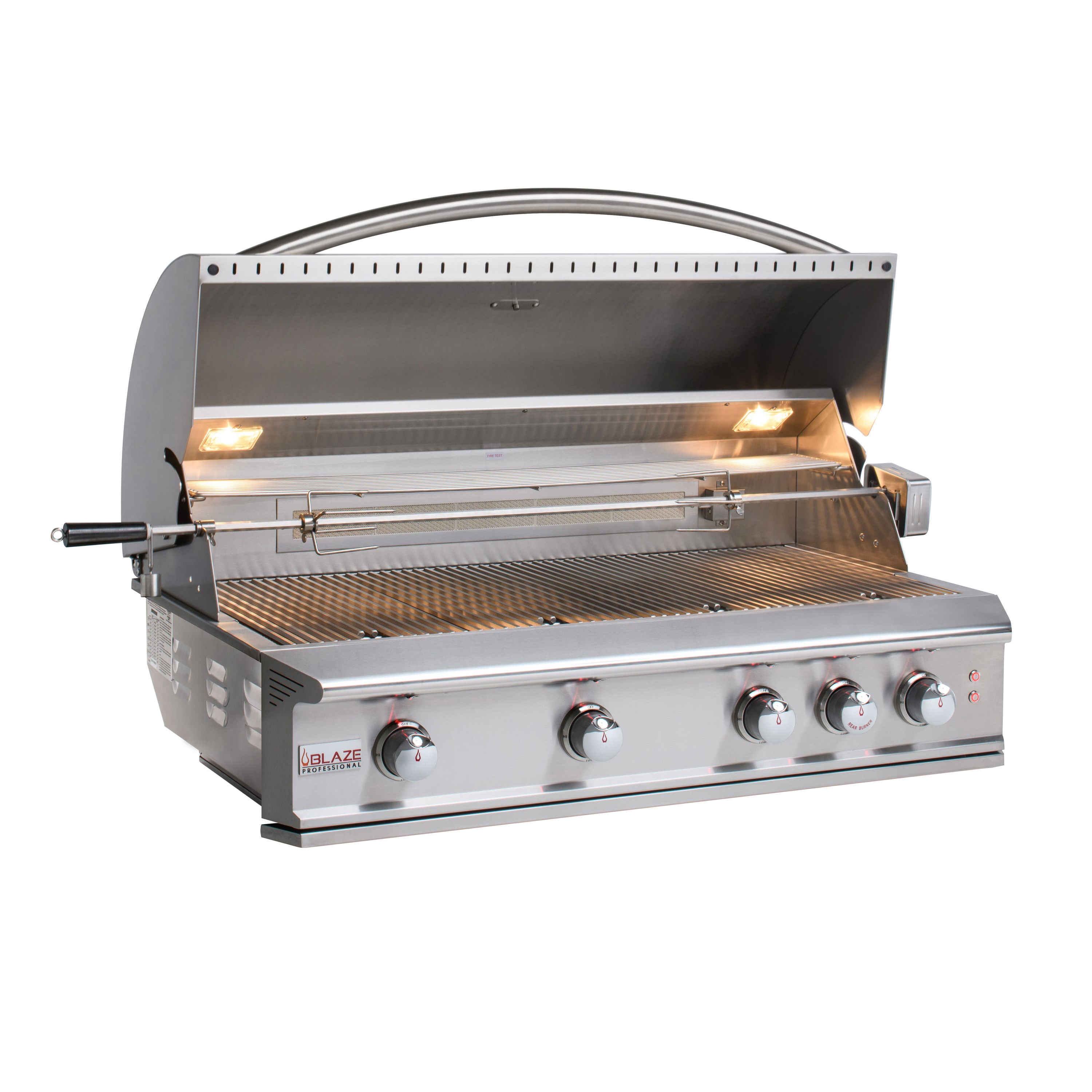 Blaze Professional LUX 44 inch 4-Burner Built-In Gas Grill with Rear Infrared Burner, BLZ-4PRO