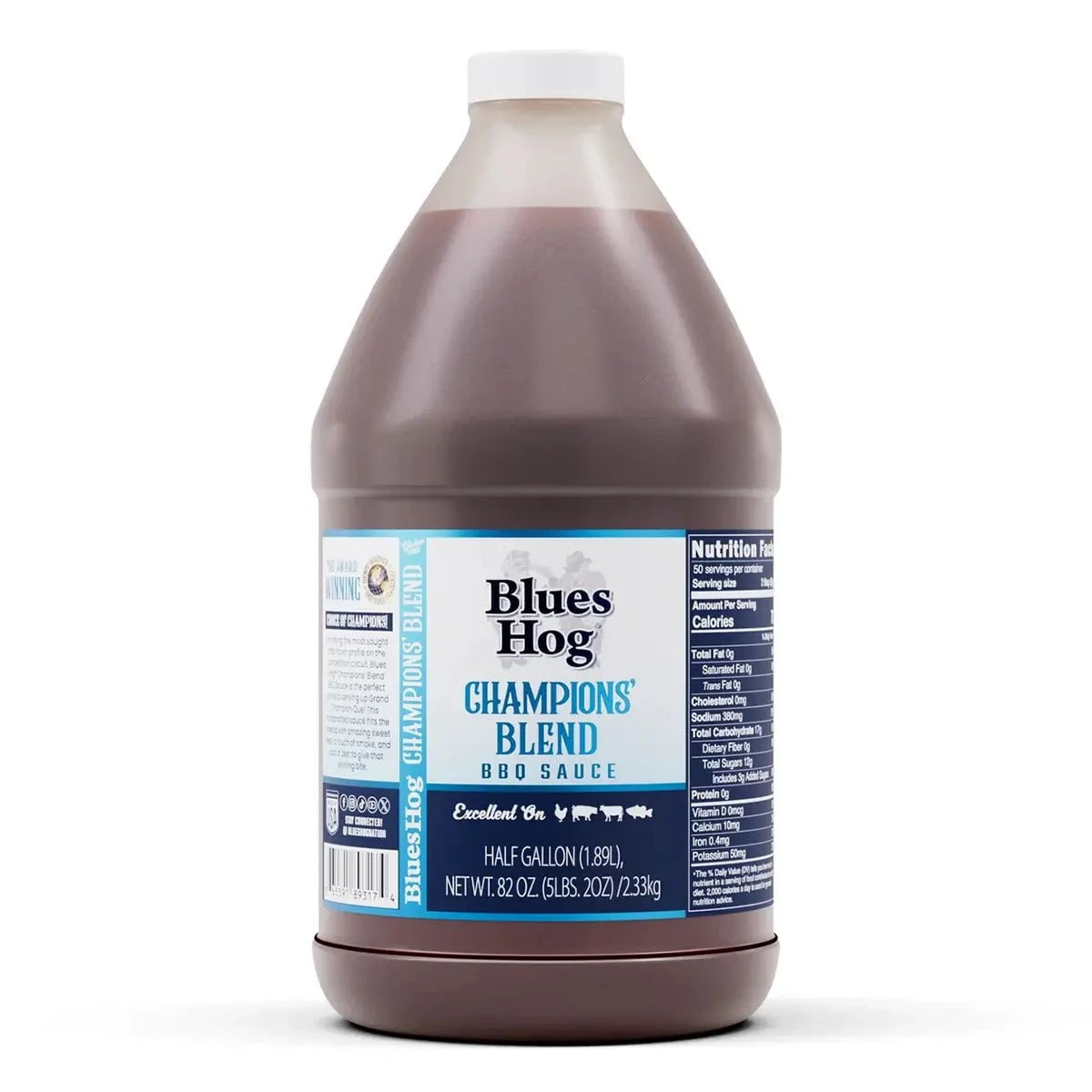 Blues Hog Champions' Blend BBQ Sauce Condiments & Sauces Half Gallon 12025621