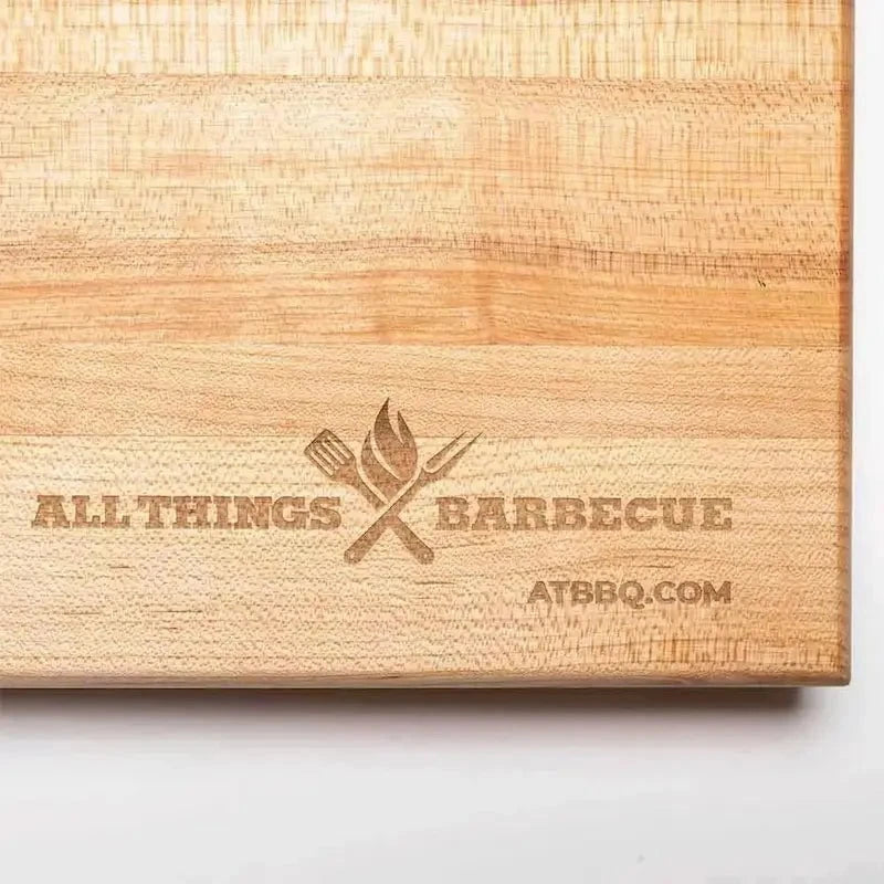 Boos Block Maple Cutting Board with ATBBQ Logo, 20