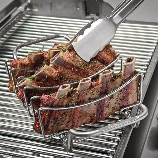 Broil King Imperial Stainless Steel Rib and Roast Rack Outdoor Grill Accessories 12021658