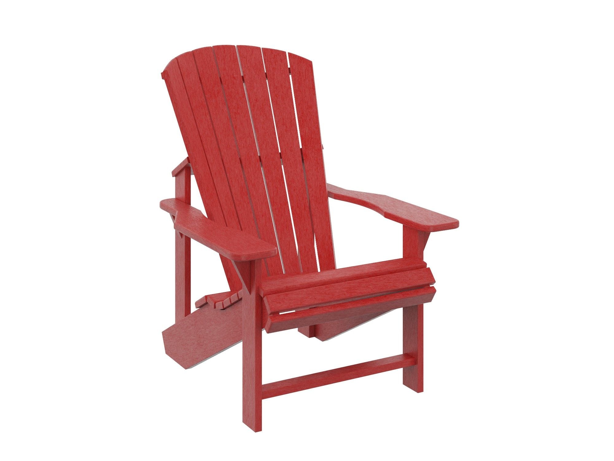 C.R. Plastic Products Classic Adirondack Chairs Outdoor Chairs Red 12032656
