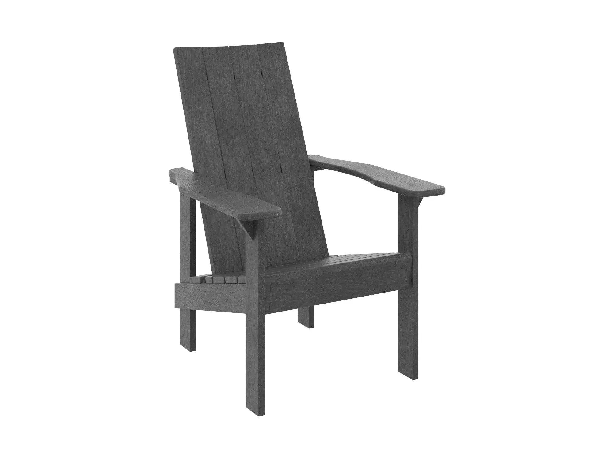 C.R. Plastic Products Modern Adirondack Outdoor Seating Slate Grey 12041301
