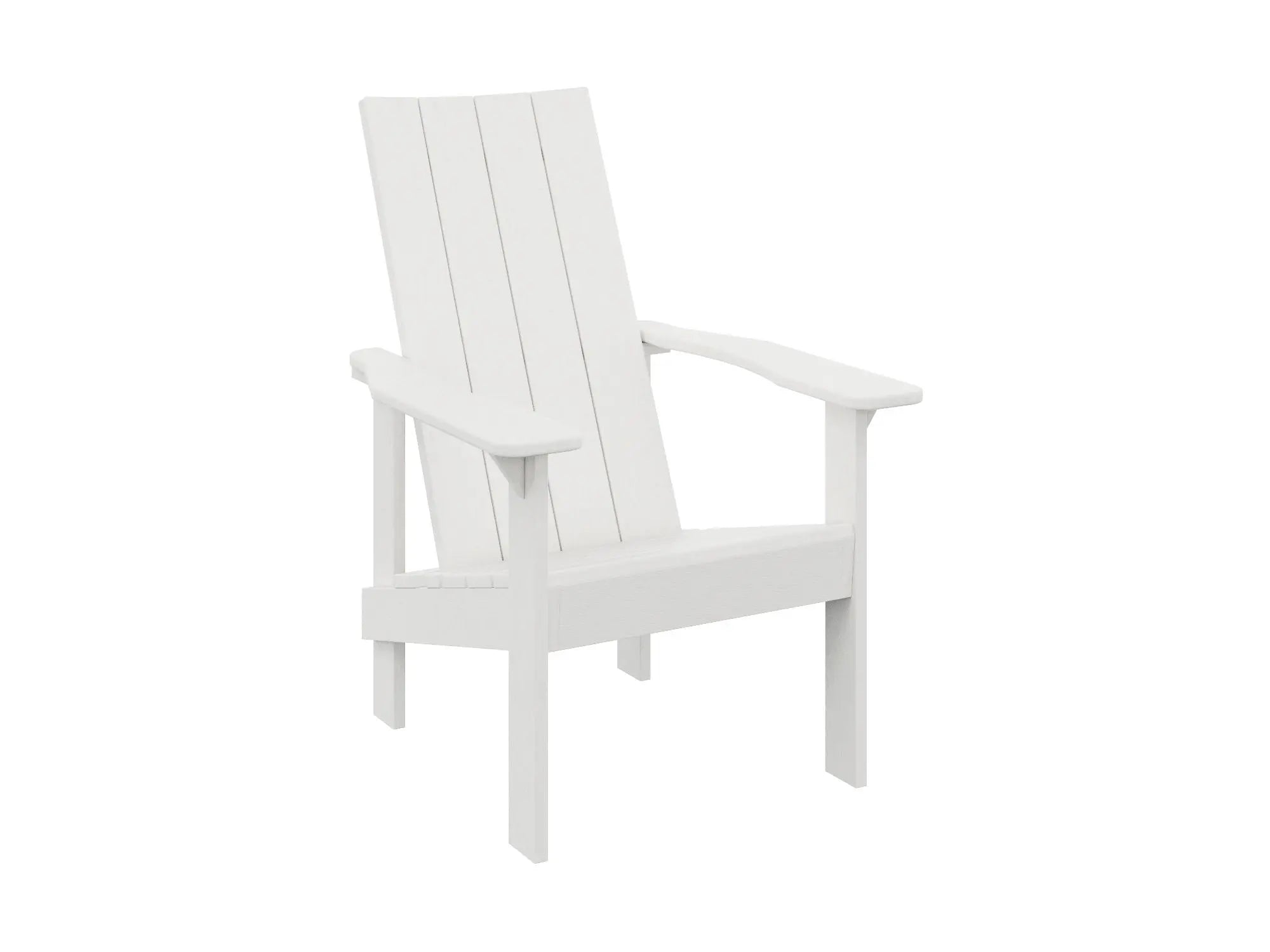 C.R. Plastic Products Modern Adirondack Outdoor Seating White 12041299