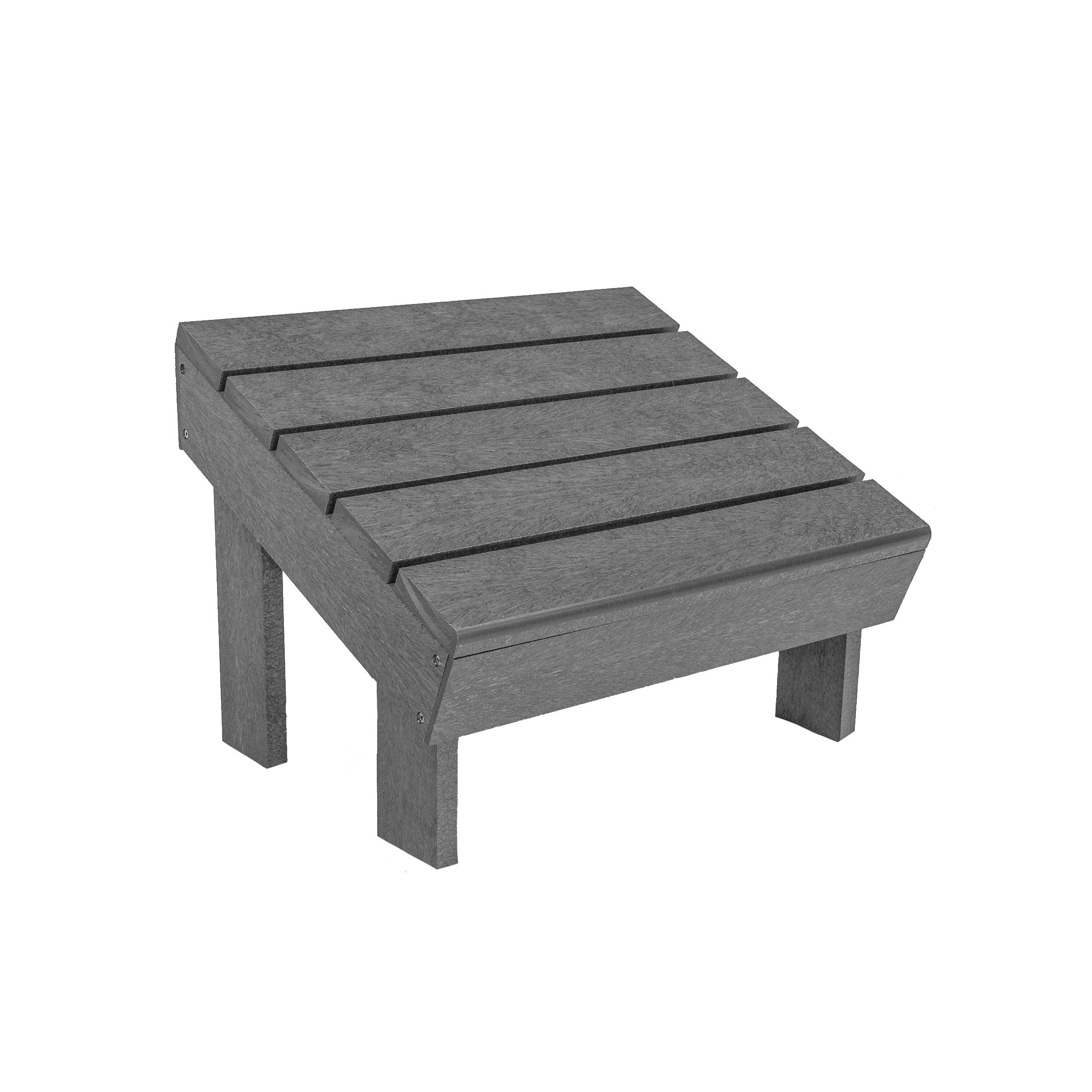 C.R. Plastic Products Modern Footstool Slate Grey 12041304