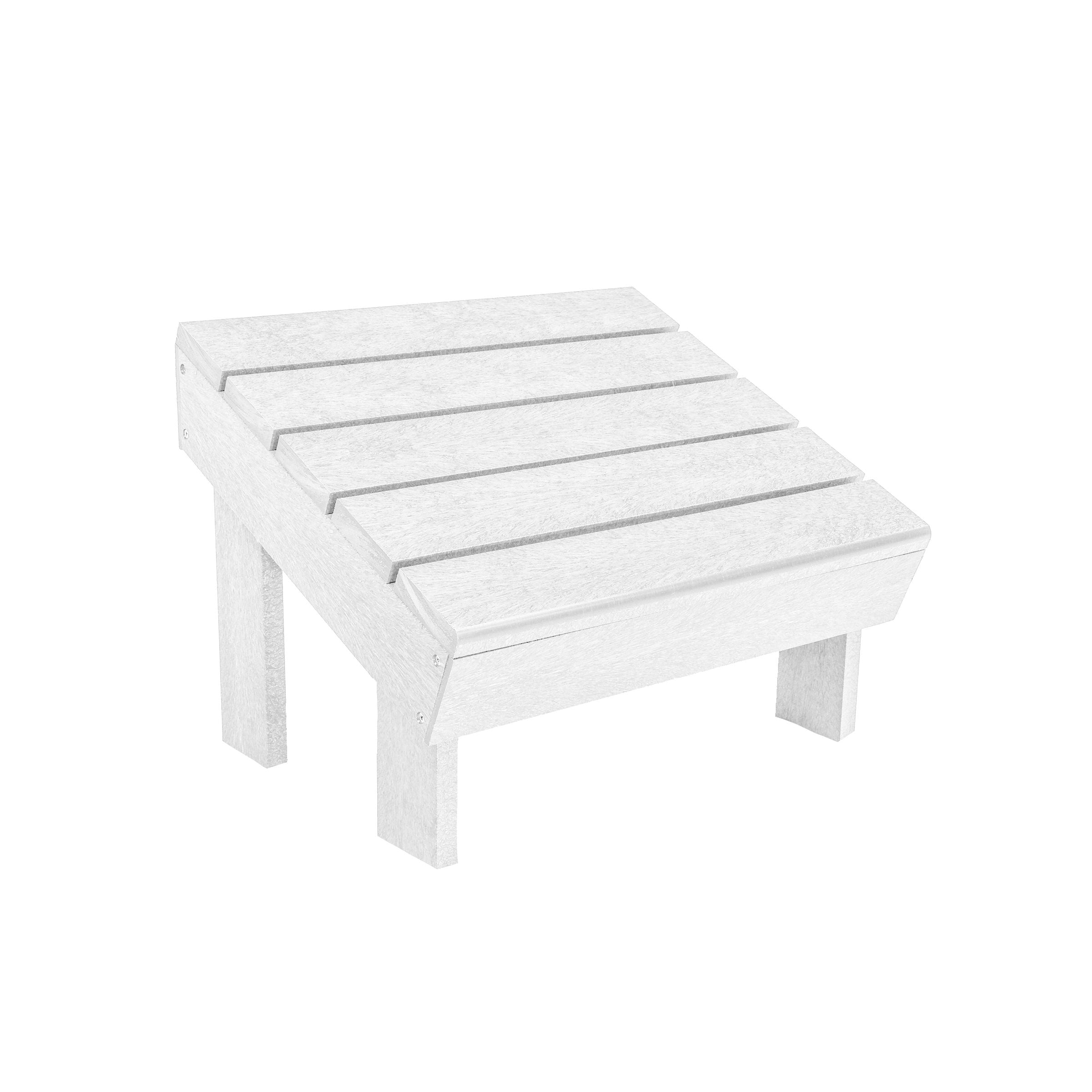 C.R. Plastic Products Modern Footstool White 12041306