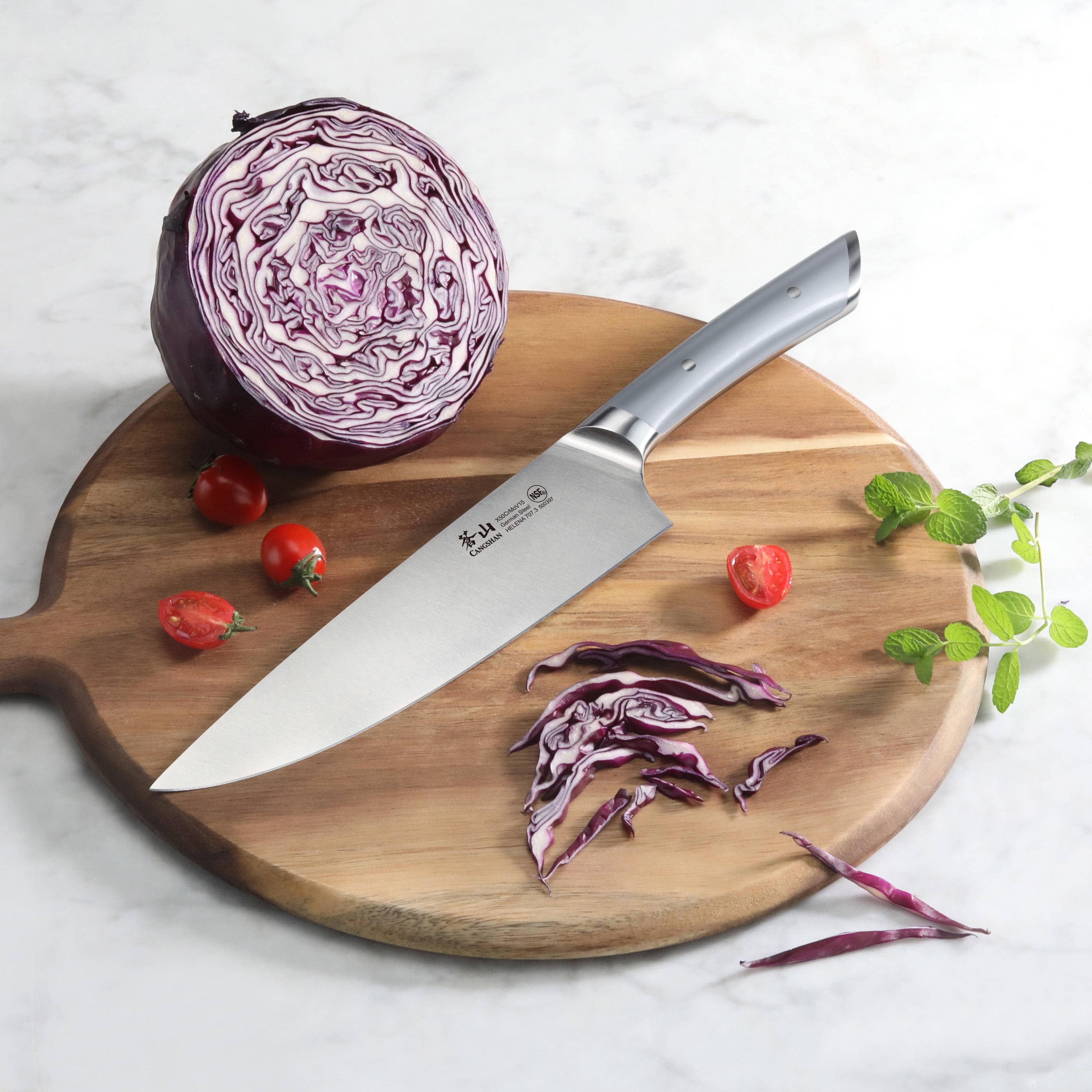 Cangshan 8in Chefs Knife Helena Grey Limited Edition