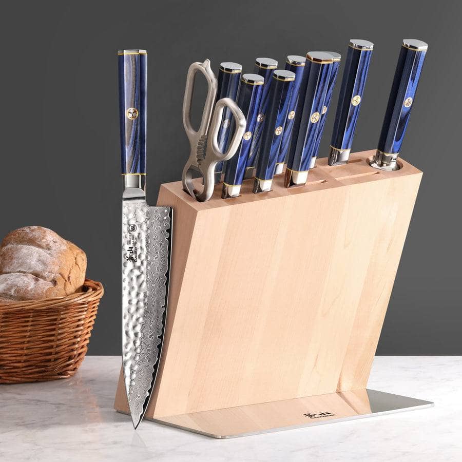 Cangshan Kita 12-piece Knife Block Set With Natural Wood Block Kitchen Knives 12043571