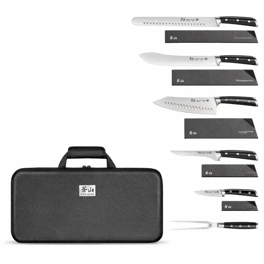 Cangshan S Series Black 7-piece BBQ Knife Set Kitchen Knives 12046376
