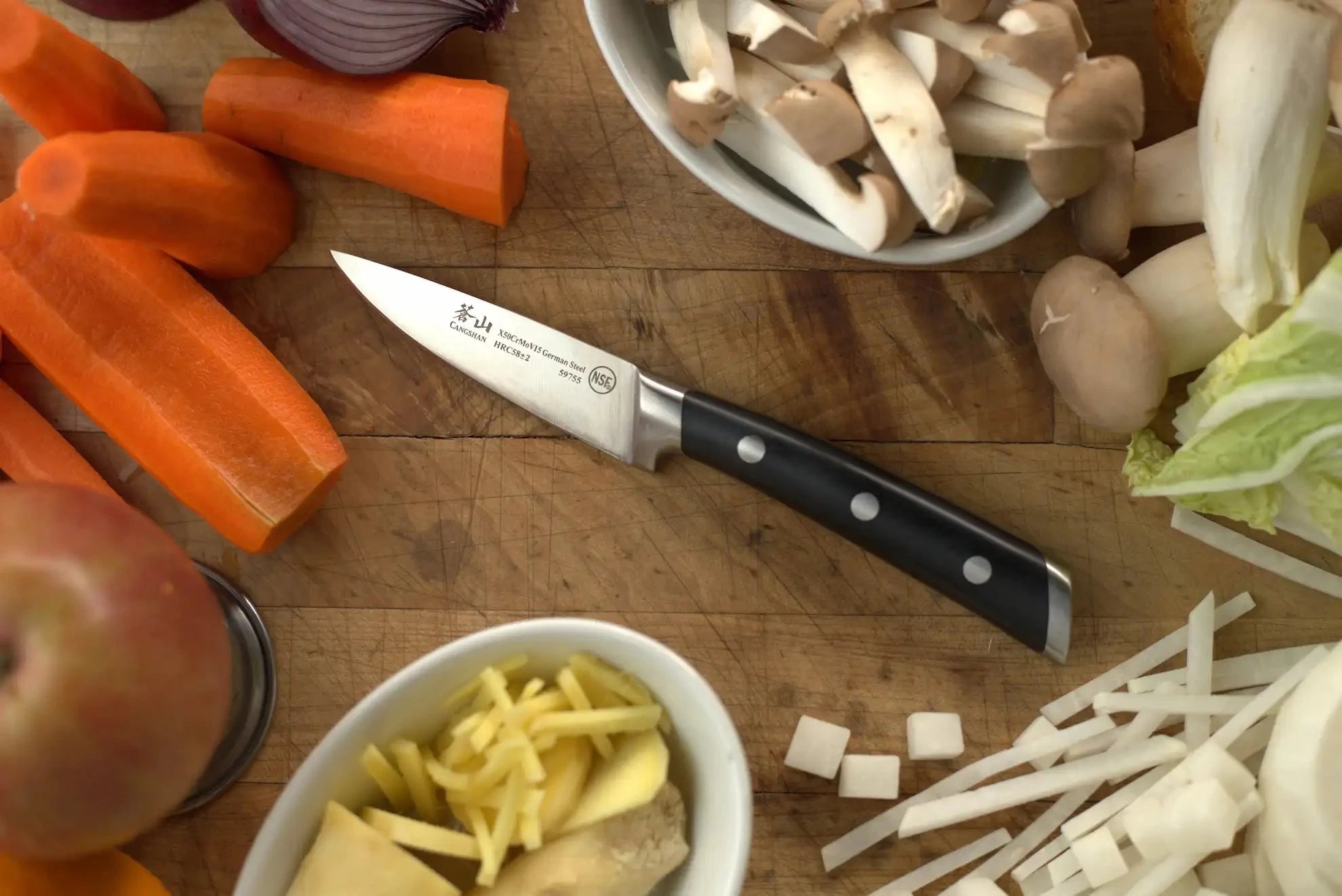 Cangshan S Series Black 7-piece BBQ Knife Set, Unboxed 12047817