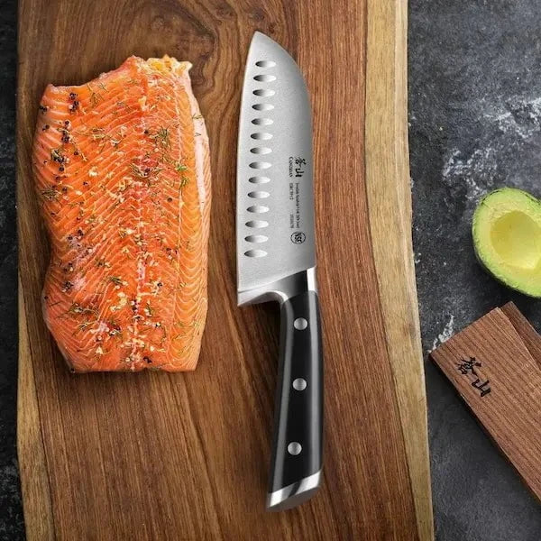 Cangshan TS Series 7in Santoku Knife with Sheath Kitchen Knives 12041523