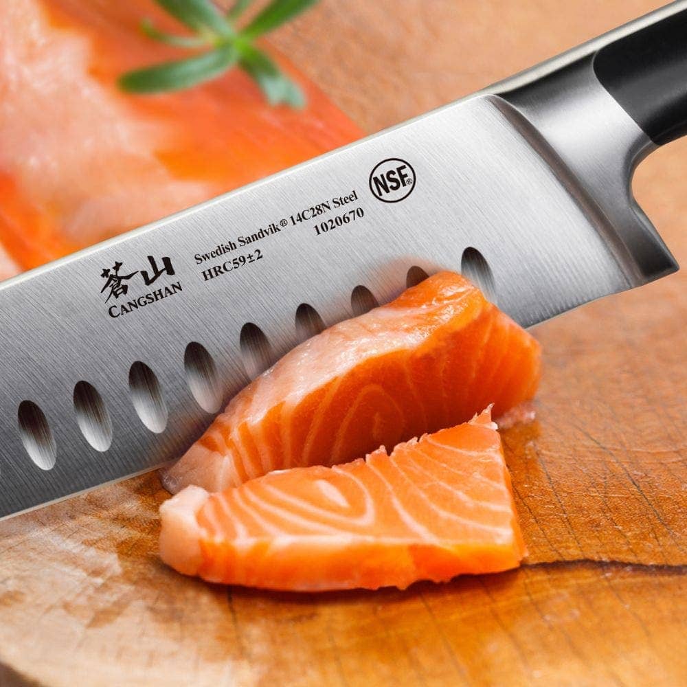 Cangshan TS Series 7 inch Santoku Knife with Sheath