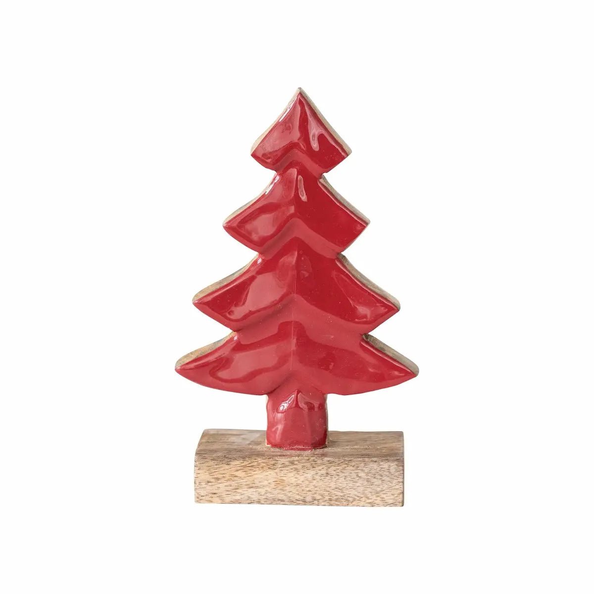 Carved Enameled Mango Wood Trees Seasonal & Holiday Decor Style 3 12044728