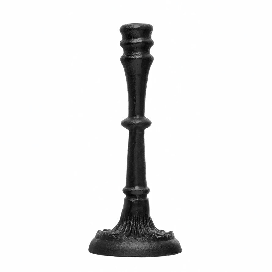 Cast Iron Black Taper Candle Holder Small 12039646
