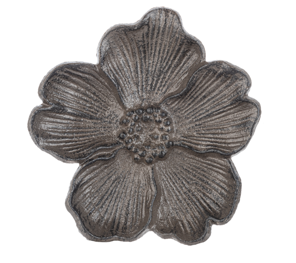 Cast Iron Flower Trinket Dish Decor
