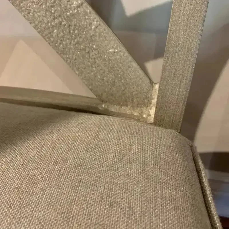 Castelle Biltmore Antler Hill Formal Armless Dining Chair in Weathered Wood Finish with Idol Ash Cushions | FLOOR MODEL 12034193