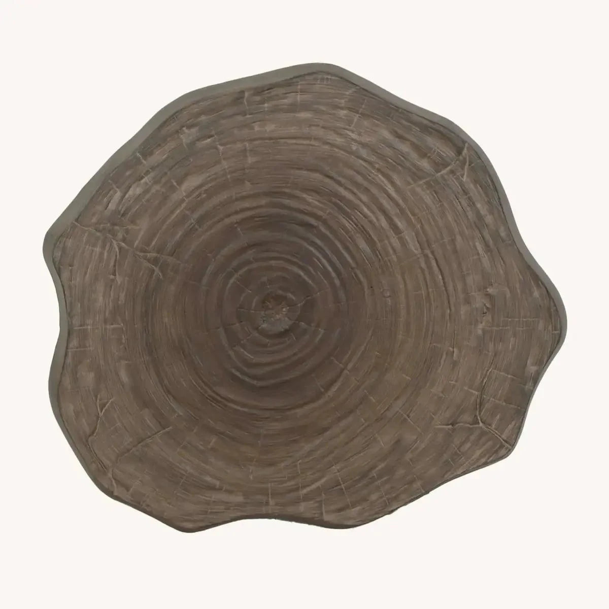 Castelle Nature's Wood Oblong Fire Pit Coffee Table with Natural Weathered Wood Top and Antique Dark Rum Finish on Base 12034168