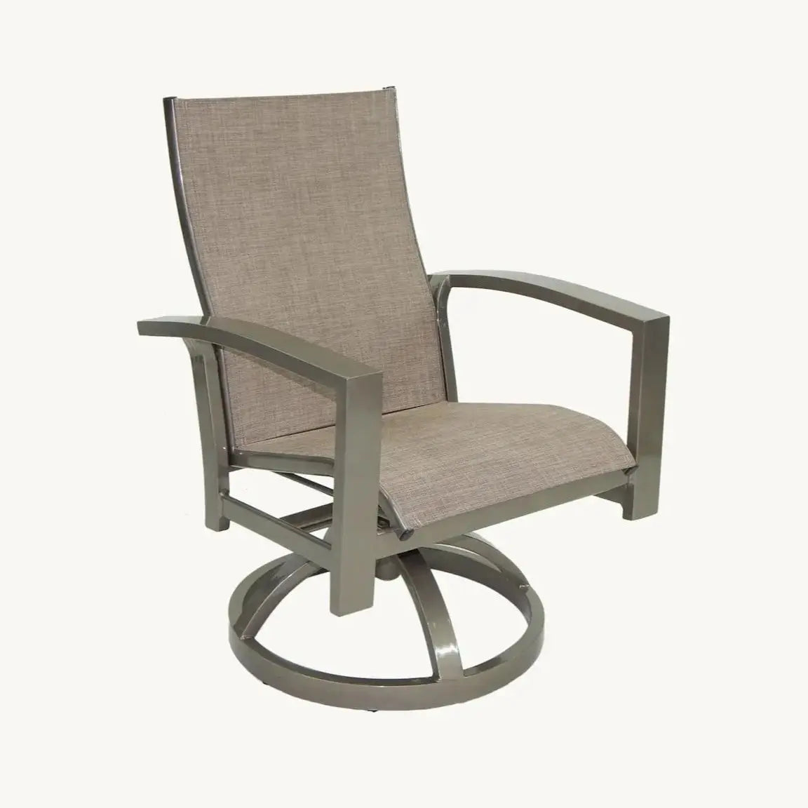 Castelle Orion Sling Swivel Rocker Dining Chair - Thumbnail 4