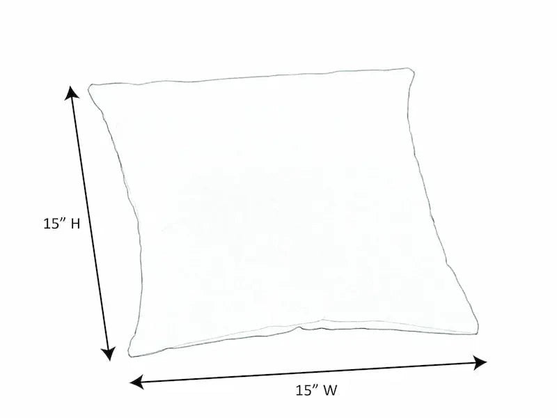 Casual Cushion 15 inch Throw Pillow Canvas Navy Throw Pillows 12040884