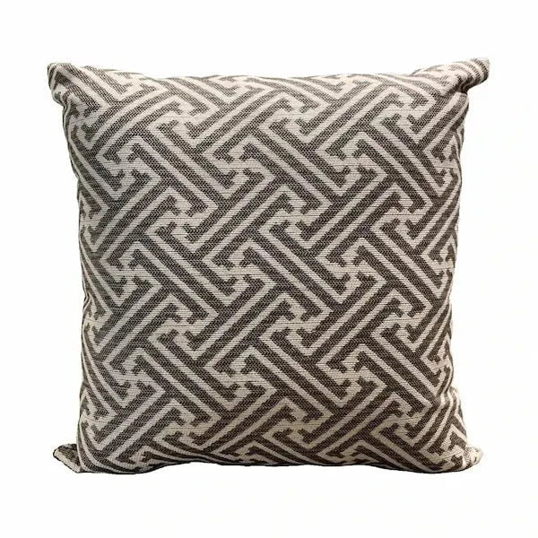 Casual Cushion 15" Throw Pillow in Meander Walnut Chair & Sofa Cushions 12034426