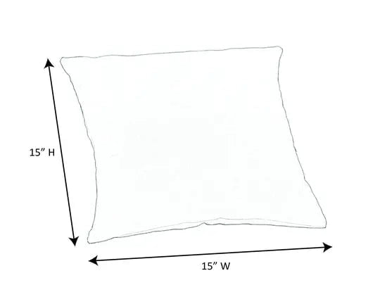 Casual Cushion 15 inch Throw Pillow in Meander Walnut Chair & Sofa Cushions 12034426