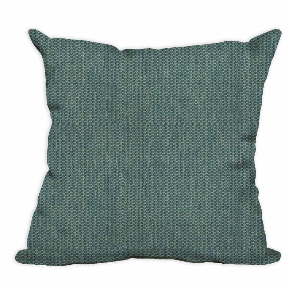 Casual Cushion 18 inch Throw Pillow in Tailored Lagoon Throw Pillows 12031064